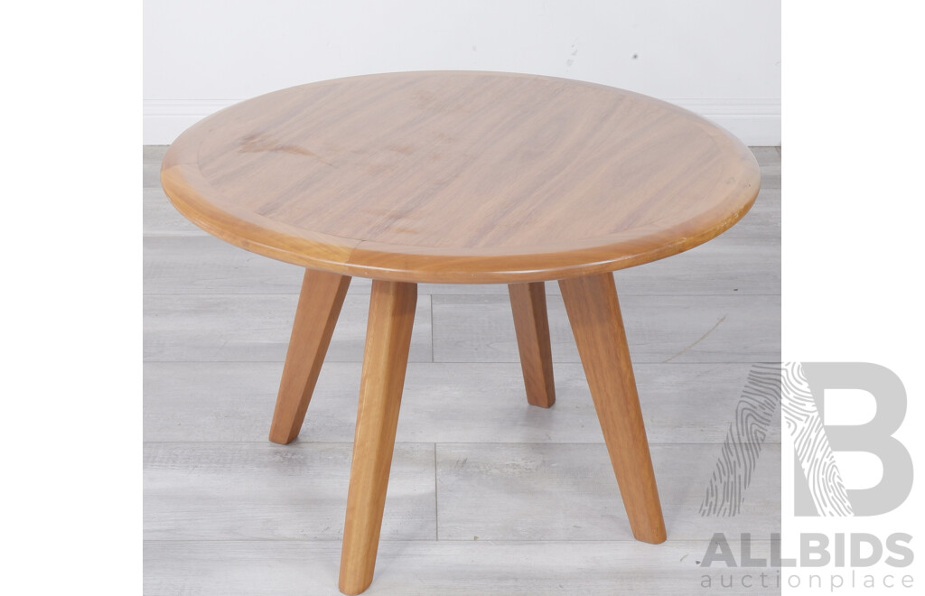 Modern Round Timber Coffee Table