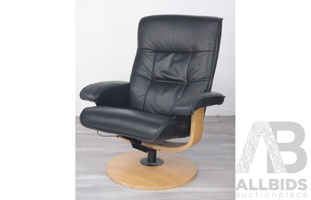 Moden Leather Reclining Armchair
