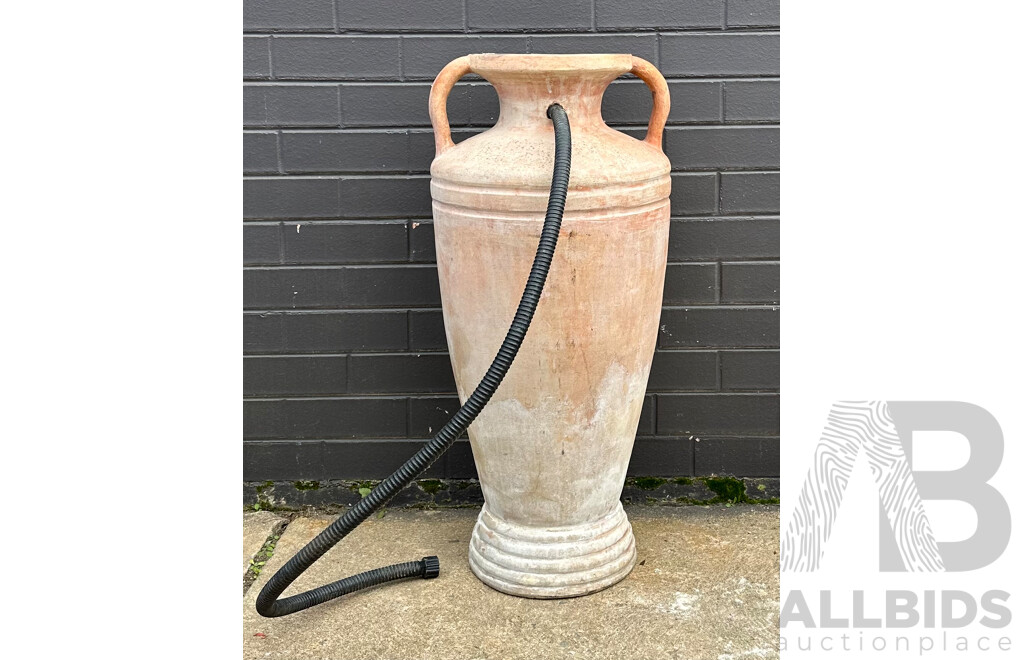 Large Terracotta Urn Converted to Water Feature