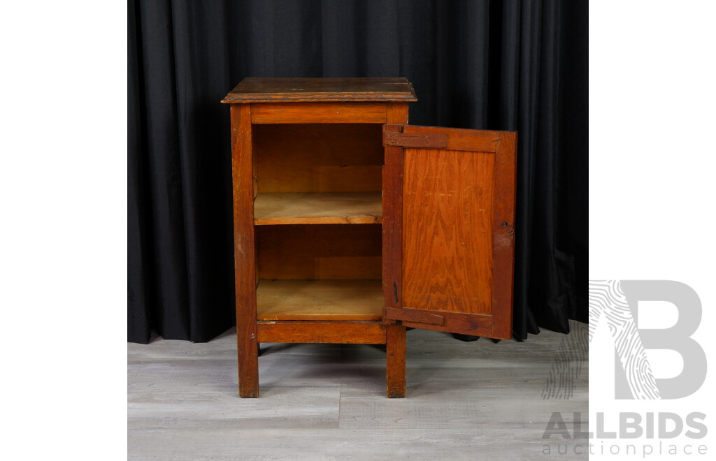 Art Deco Oak Pot Cupboard