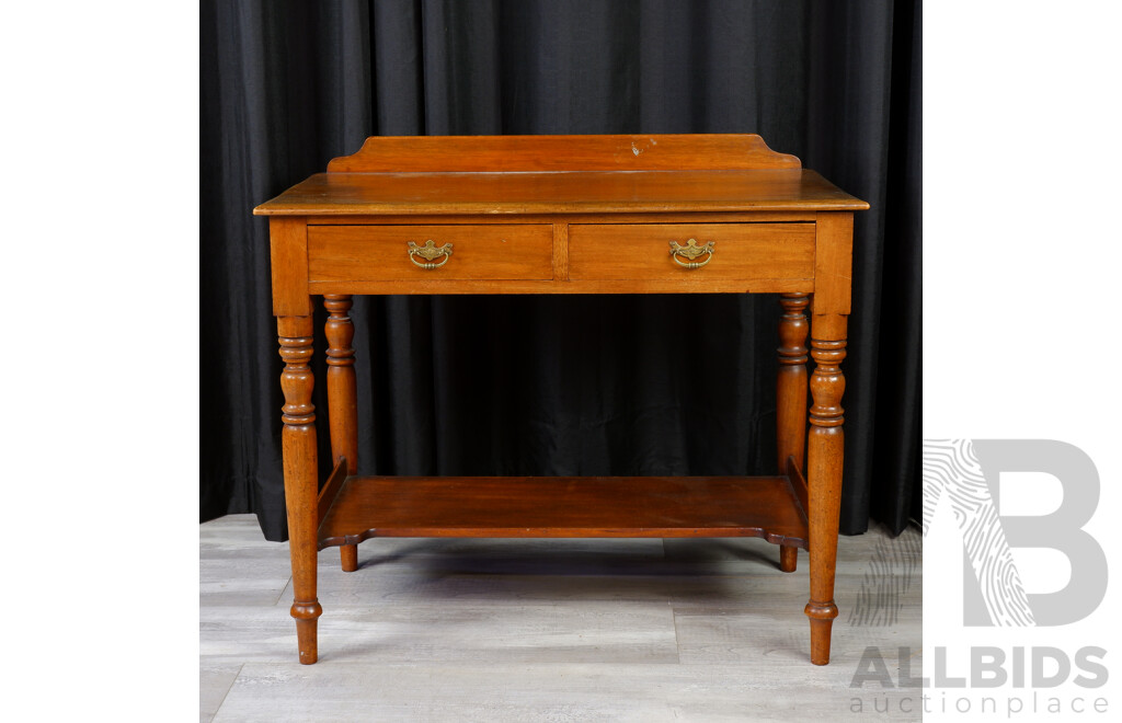 Victorian Mahogany Hall Table Circa 1880