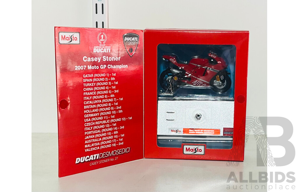 Limited Edition Casey Stoner Ducati Desmosedici Commemorative Model