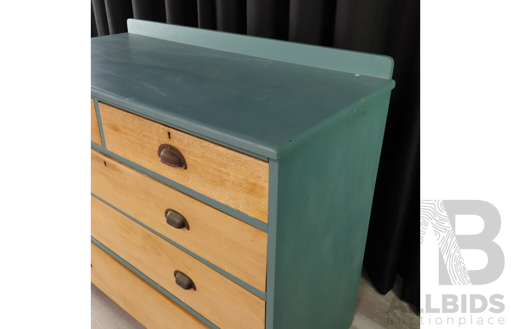 Pine Gentleman's Five Drawer Chest