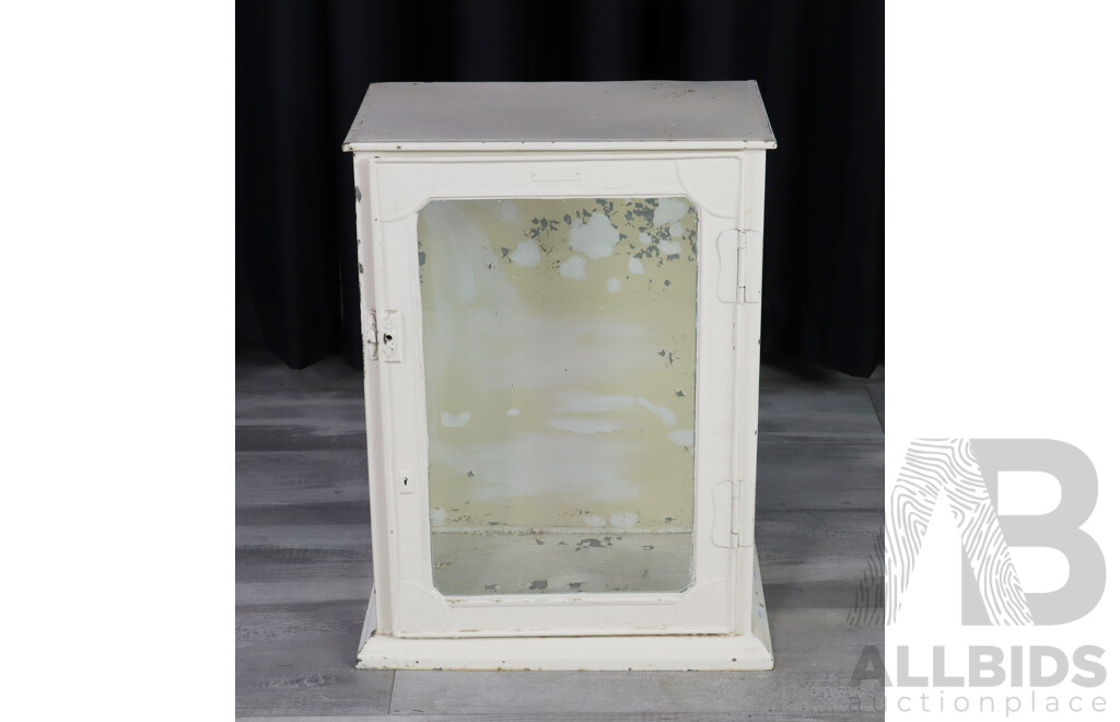 Antique Painted Metal Display Case