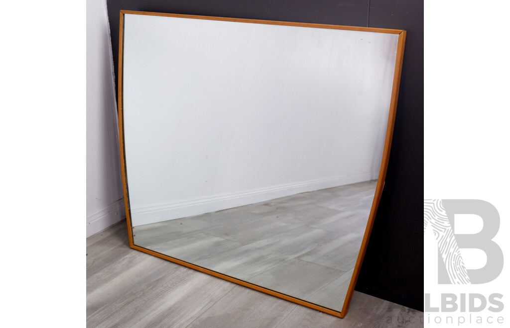 Large Vintage Timber Frame Mirror