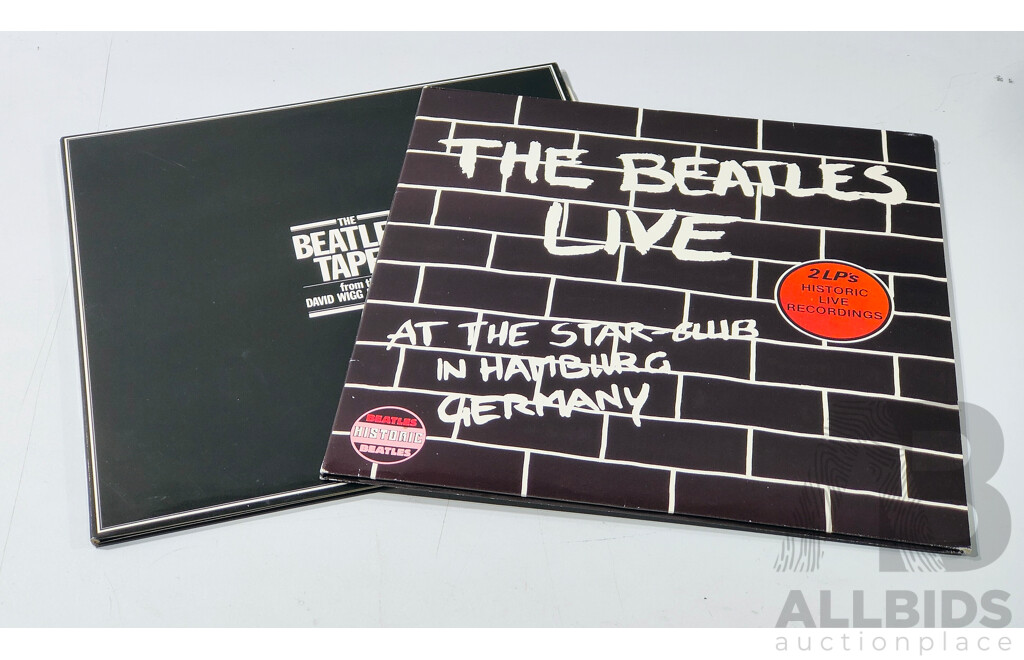 The Beatles Live at the Star Club in Hamberg Germany, HIS 10982, the Beatles Tapes From the David Wigg Interviews, PSD 2683068, Both Double Album Vinyl LP Records
