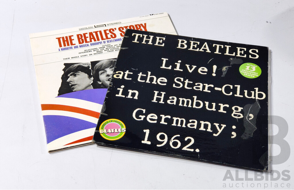 The Beatles Live at the Star Club in Hamberg Germany 1962 ,L45733 4, the Beatles Story, STBO2222, Both Double Album Vinyl LP Records