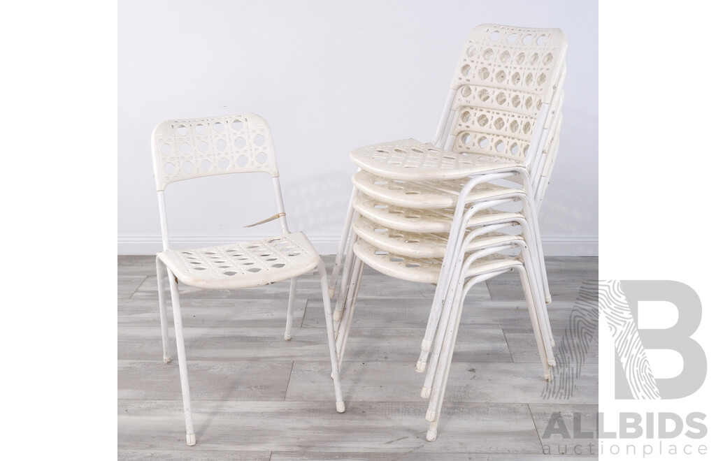 Six Vintage Sebel 'Le Cafe' Outdoor Chairs