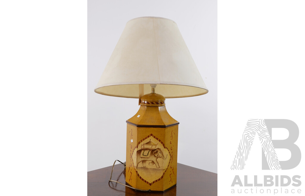 Large Table Lamp with Elephant Design