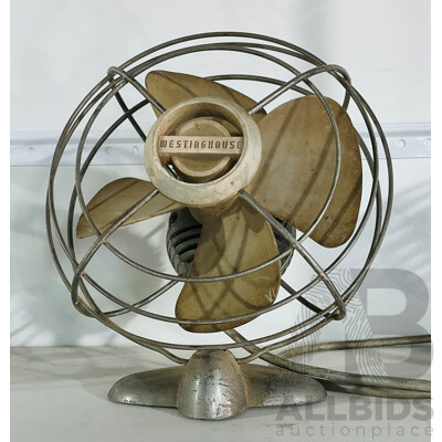 Vintage Westinghouse Corded Electrical Desk Fan