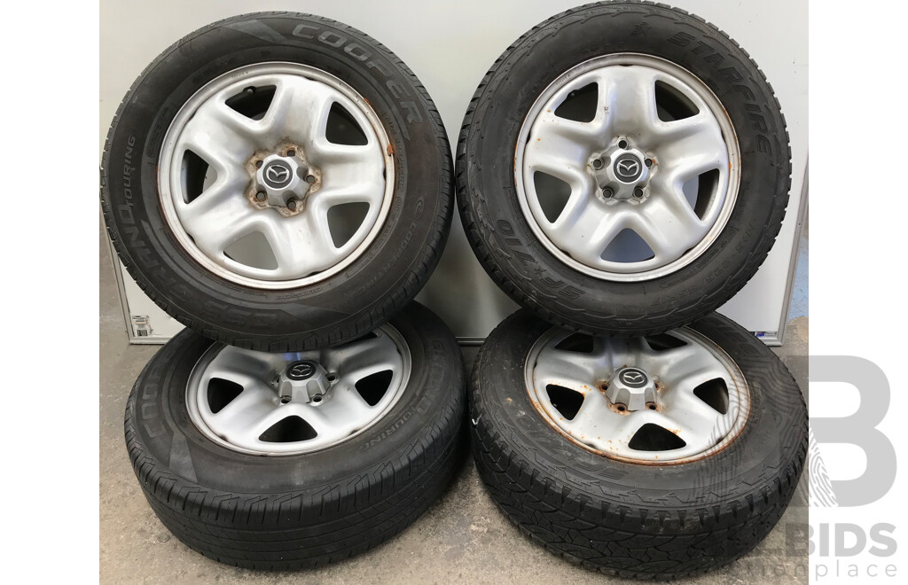 Mazda CX-5 17 Inch Five Stud Steel Wheels with Coopers CS5 Starfire SF710 Tyres - Set of Four