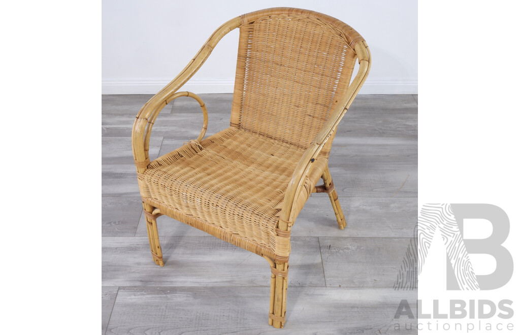 Vintage Cane Armchair