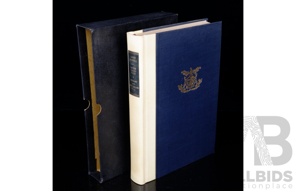 Limited Edition 822 of 1000, Boswell on the Grand Tour Germany & Switzerland 1764, Yale Edition, William Heinemann LTD, London, 1953, Hardcover in Slip Case