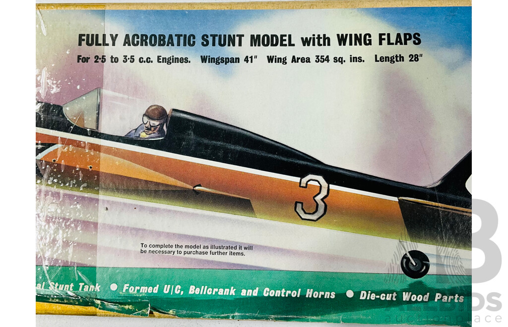 Vintage Keil Kraft Spectre Airplane Model in Original Box with Instructions