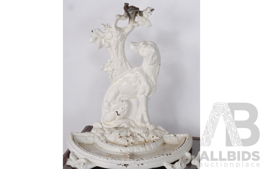 Cast Iron Umbrella Stand with Hunting Dog