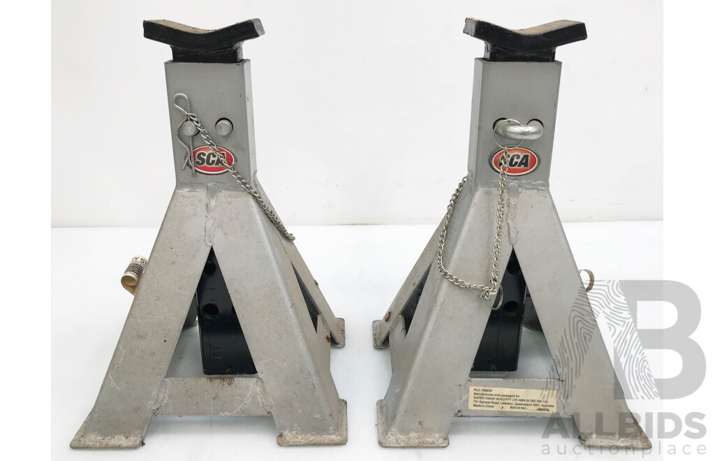 SCA 3000KG Pin Type Safety Stand - Lot of 2
