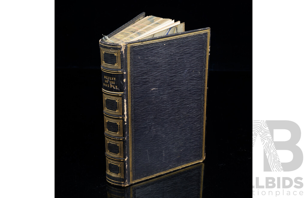 The Eventful History of the Mutiny and Piratical Seizure of HMS Bounty, John Murray, London, 1835, Leather Bound with Gilt Detail