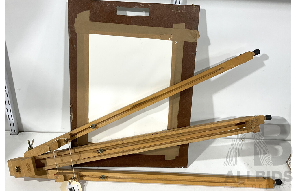 Lefranc & Bourgeois Timber Artists Easel and Board