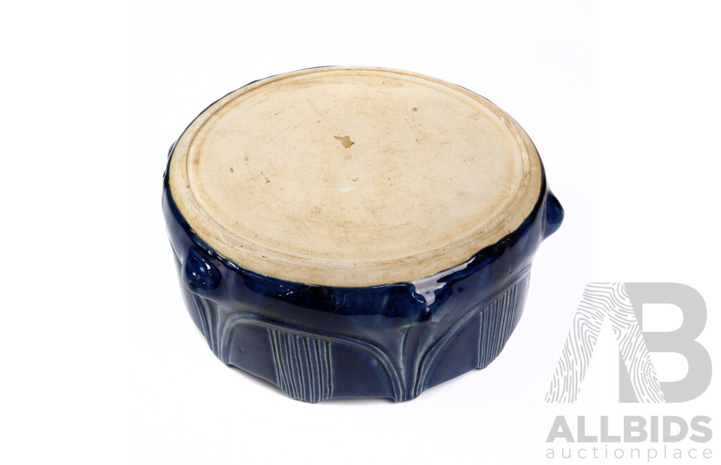 Antique Art Nouveau Ceramic Centerpiece Bowl, Probably Australian
