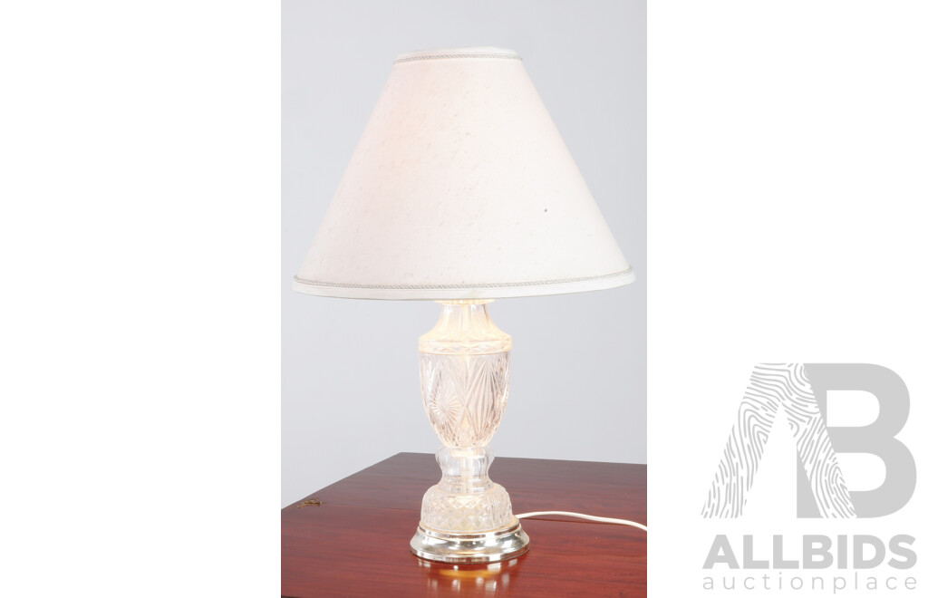 Cut Glass Table Lamp