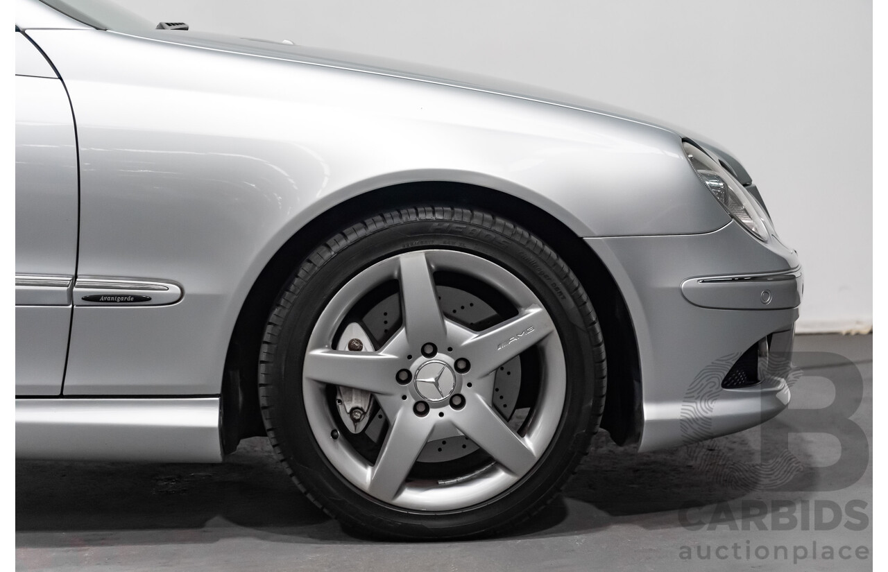 5/2008 Mercedes Benz CLK 280 Avantgarde AMG Pack C209 MY08 2d Coupe Iridium Silver Metallic V6 3.0L