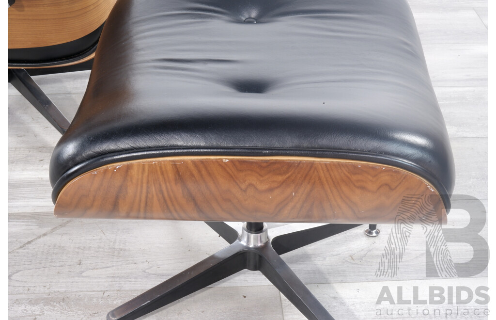 Replica Eames Lounge Chair and Ottoman
