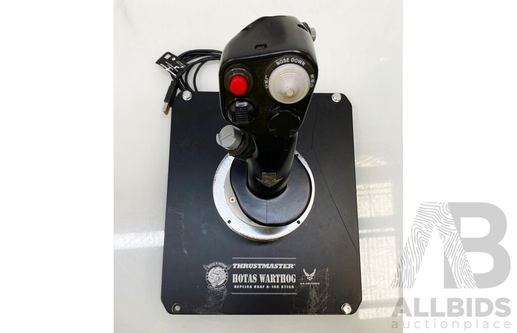 Thrustmaster Warthhog a-10C Flight Controllers W/ Tobii Eye Tracker 5 & Icey Box 4-Bay NAS