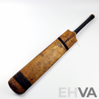 Late 19th Century Stuart Surridge Cricket Bat, Signed by GHS 'Harry' Trott