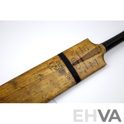 Late 19th Century Stuart Surridge Cricket Bat, Signed by GHS 'Harry' Trott