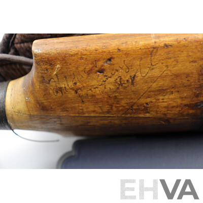 Late 19th Century Stuart Surridge Cricket Bat, Signed by GHS 'Harry' Trott