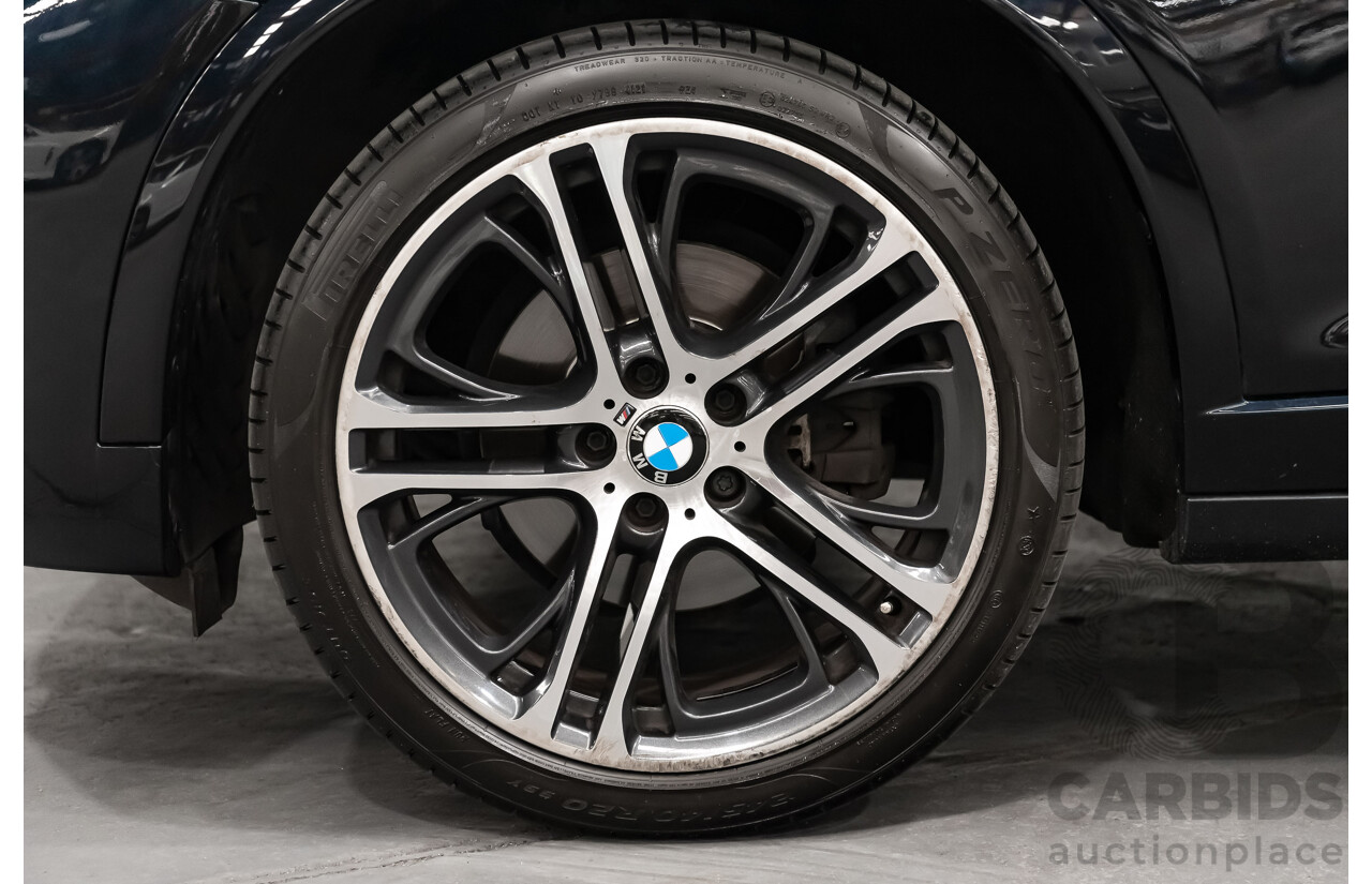 10/2014 BMW X4 Xdrive 30d (AWD) M-Sport Pack F26 MY15 5d Coupe Metallic Blue Turbo Diesel 3.0L