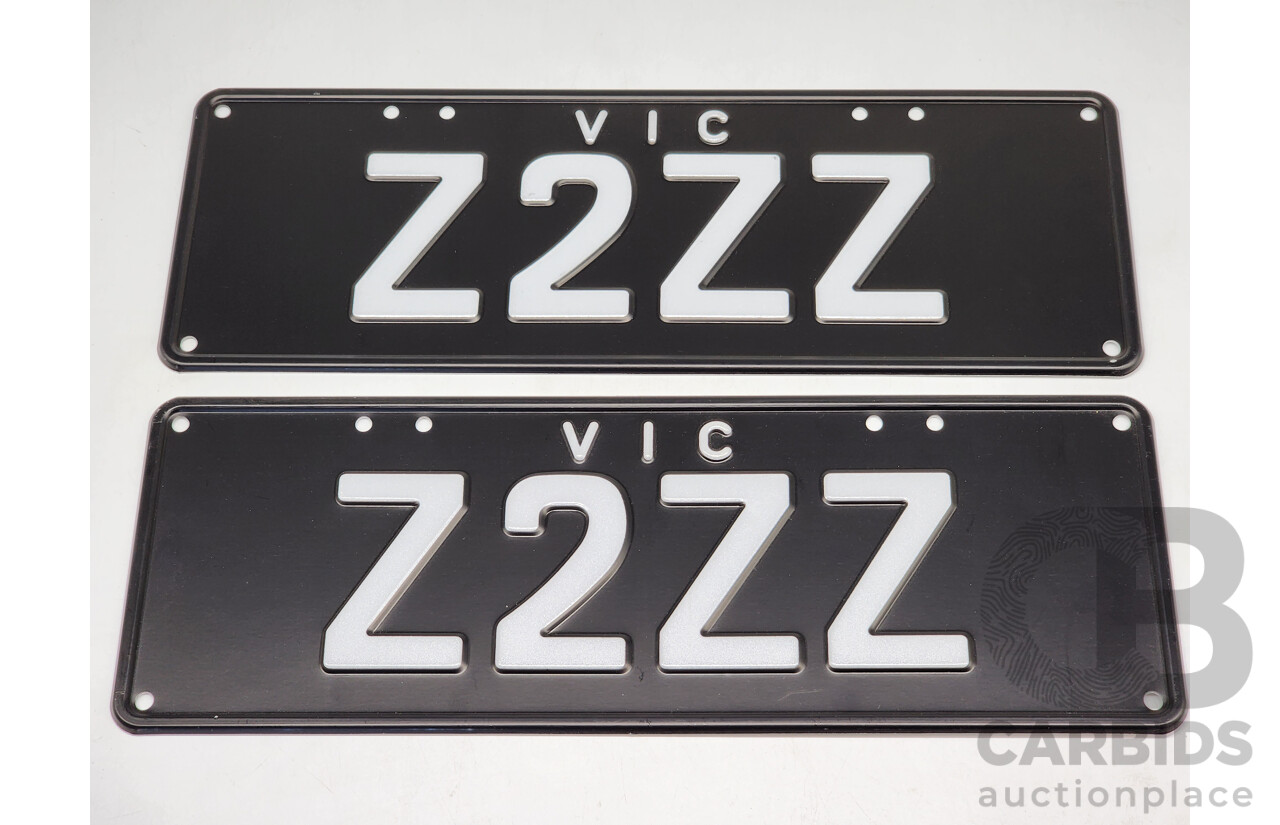 Victorian VIC Custom 4 - Character Alpha/Numeric Number Plate Z2ZZ
