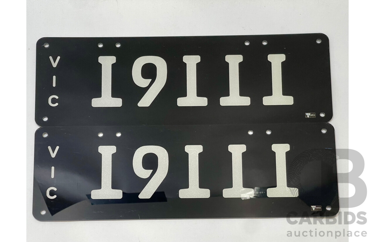 Victorian VIC Custom 5 - Character Alpha/Numeric Number Plate I9III