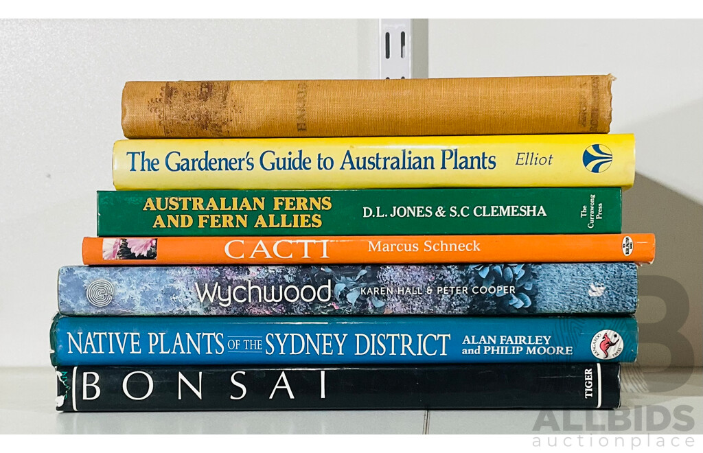 Collection Books Relating to Australian Indigenous Native Plants and Flowers