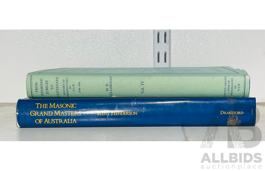 Two Books Relating to Freemasonary in Australia, Both Hardcovers with Dust Jackets