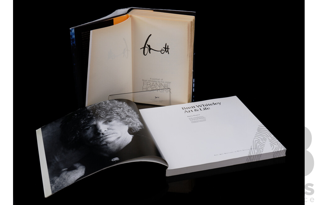 Brett Whiteley Art & Life, Barry Pearce, Art Gallery of NSW, 1995, Paperback Along with Brett, Frannie Hopkirk, Afred a Knopf, Sydney, 1996, Hardcover with Dust Jacket