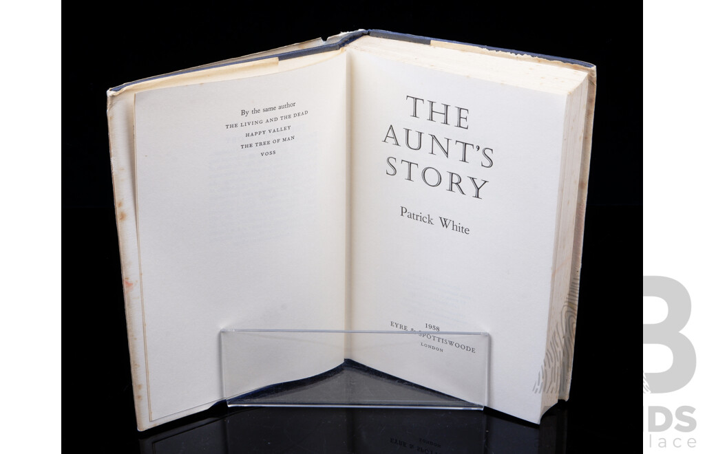 Rare Book, First Edition, First Public Edition, the Aunts Story, Patrick White, Eyre & Spotiswood, 1958, Hardcover with Dust Jacket