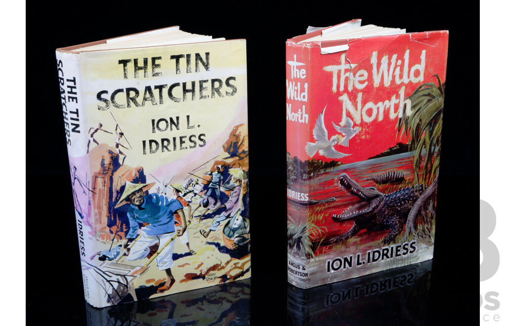 Two Ion Idriess First Editions Comprising the Tin Scratchers, 1959 & the Wild North, 1960, Both Hardcovers with Dust Jackets
