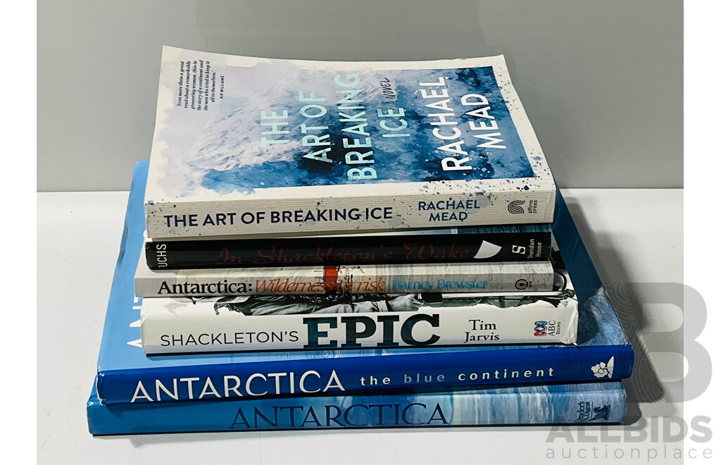 Collection Six Books Relating to Antarctic Exploration