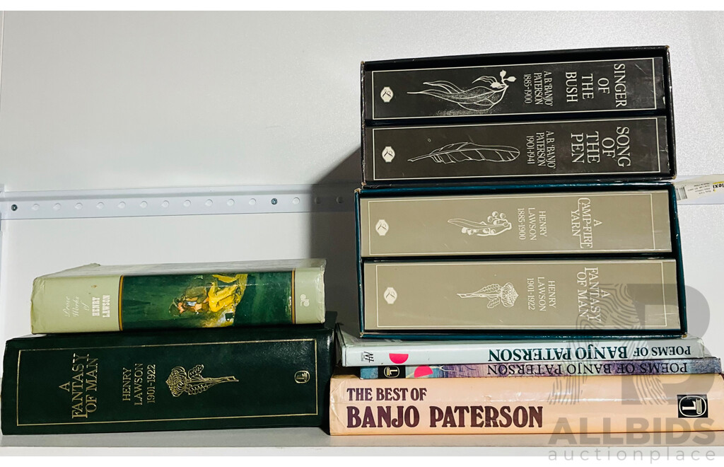 Collection of Vintage Poem and Song Books From Banjo Patterson, Henry Lawson and More