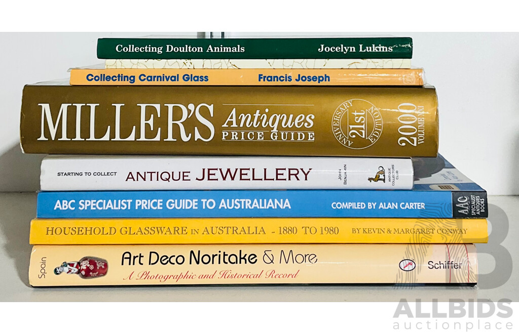 Collection of Books About Collecting and Pricing Antiques