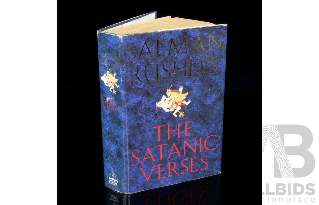 First Edition, The Satanic Verses, Salman Rushdie, Viking, 1988, Hardcover with Dust Jacket