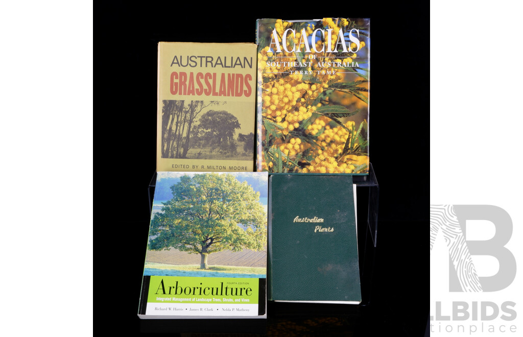 Collection Four Books Relating to Trees and Arboriculture Including Acacias of South Eastern Australia by T Tame and More