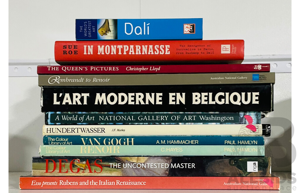 Collection 12 Books Relating to Art