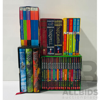 Great Collection Boxed Sets Childrens & Teen Books Including Harry Potter, R L Stine's Goosebumps Series, Hardcover Emily Rodda and More