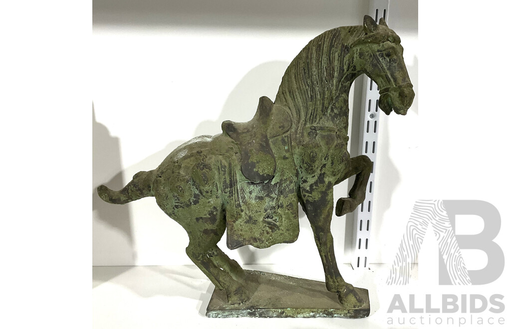 Antique Style Glazed Chinese Horse, Later 20th Century