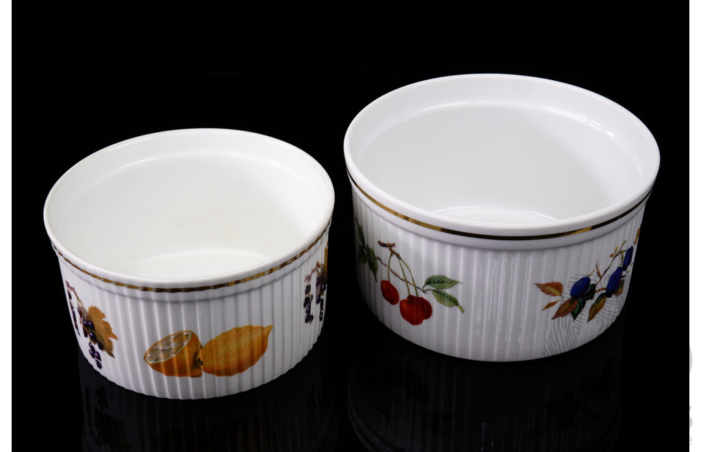 Two Royal Worcester Oven to Table Ramekins