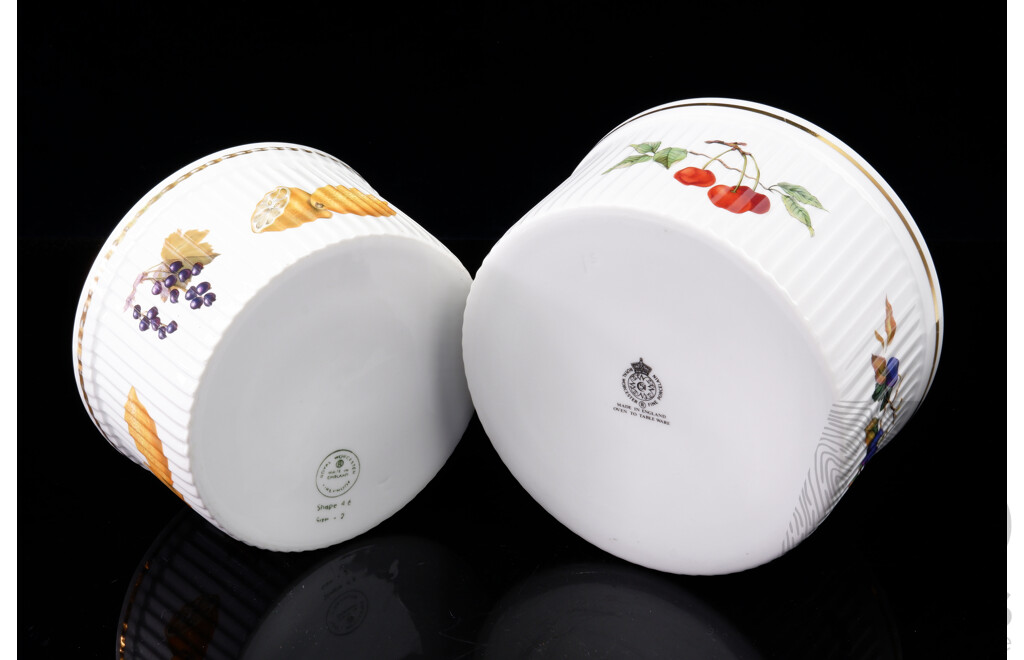 Two Royal Worcester Oven to Table Ramekins