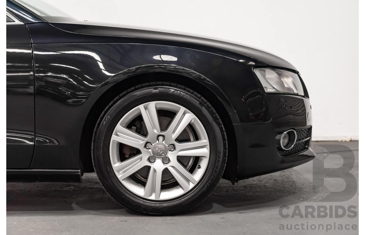 11/2009 Audi A5 2.0 TFSI 8T 2d Coupe Black Turbo 2.0L