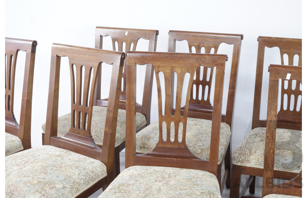 Set of Eight Art Deco Dining Chairs